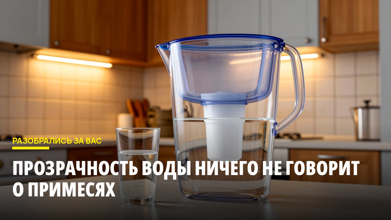 Прозрачность воды ничего не говорит о примесях