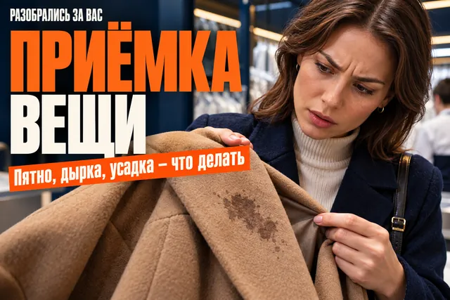 Химчистка вернула пальто с новым пятном: что зафиксировать при получении