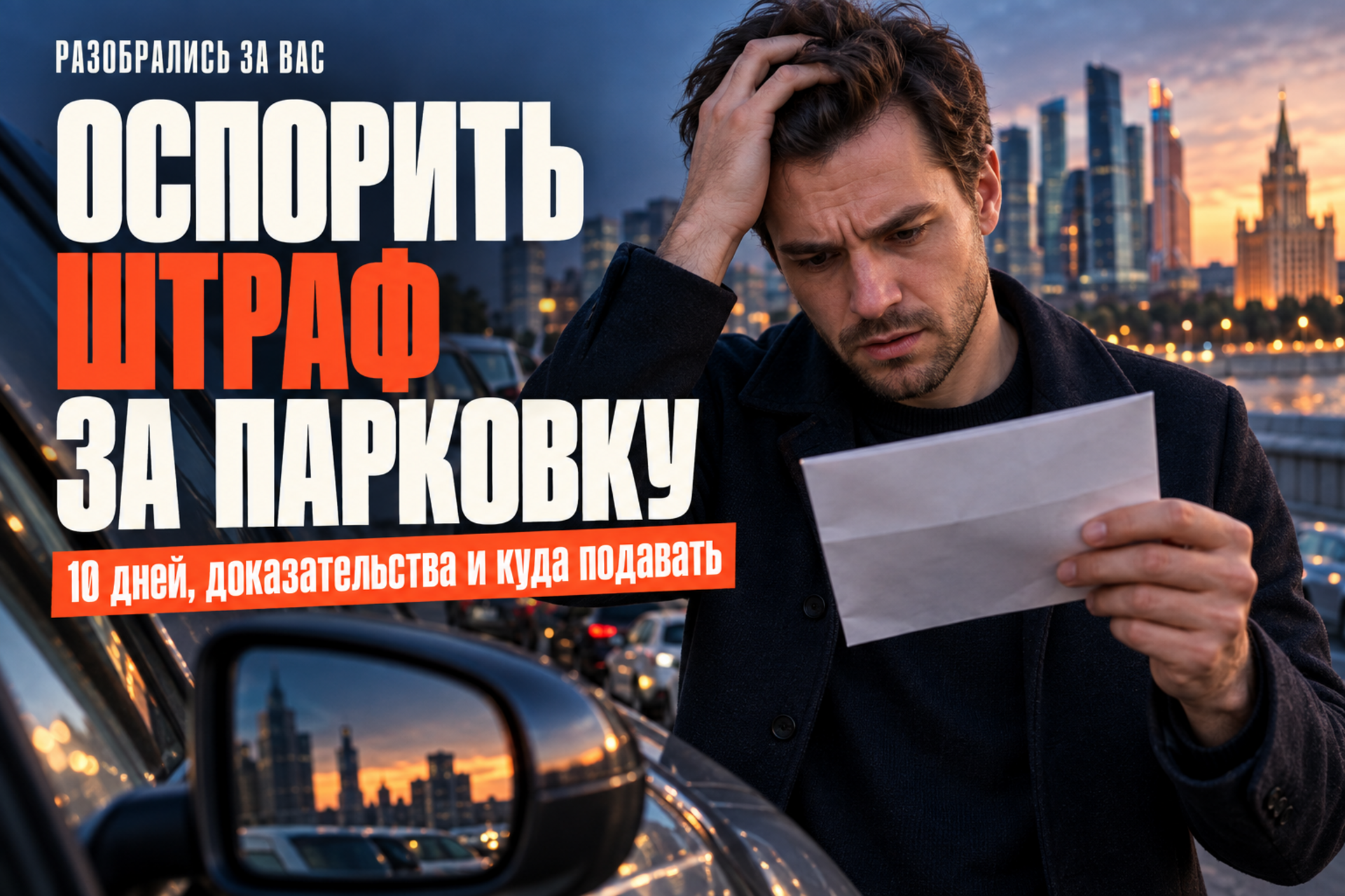 Частая ошибка при обжаловании штрафа за парковку в Москве: пропущены 10 дней