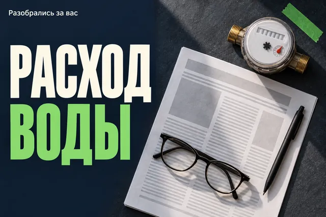 Без счётчика воду считают не по показаниям, а по норме на человека, и она разная в разных городах