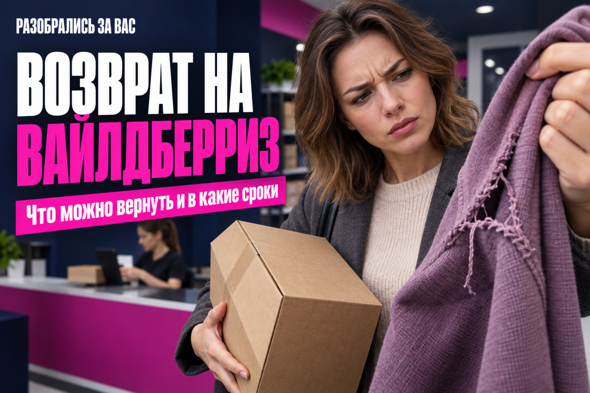Частая ошибка при возврате на Wildberries: путают сроки для качественного товара и брака