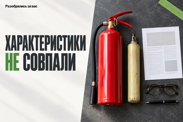 Маркировка огнетушителя может выглядеть правильной, а содержимое — ей не соответствовать