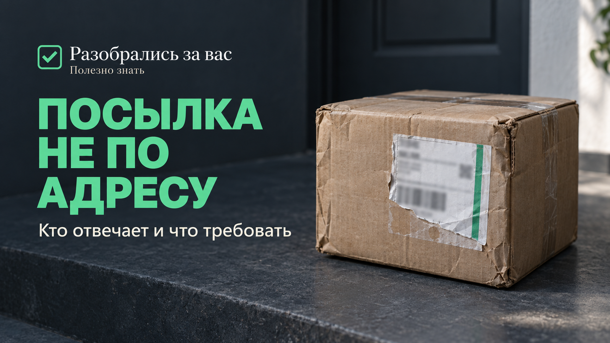 Посылку доставили не по адресу: что требовать с перевозчика и как её найти