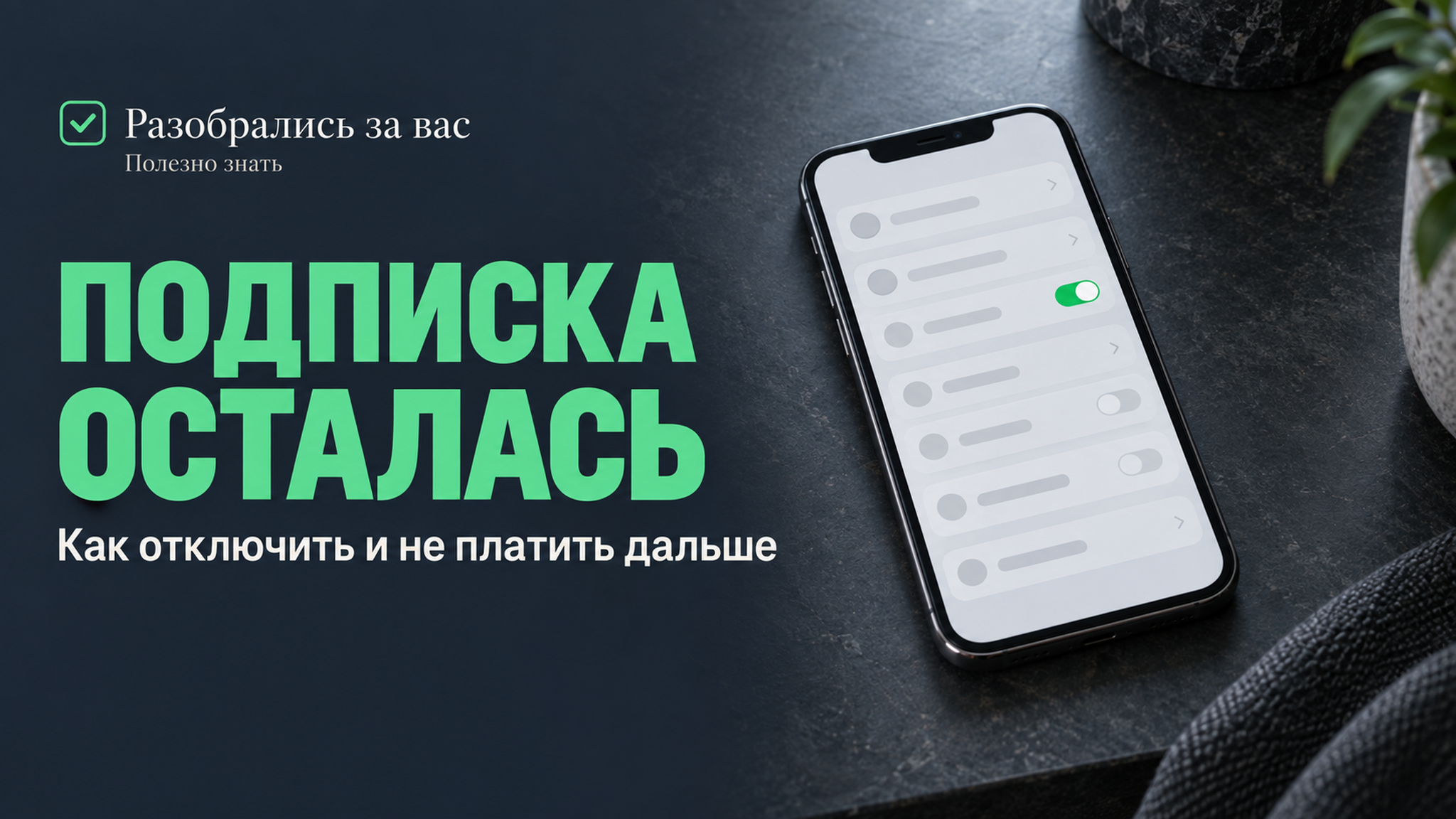 Приложение удалили, а подписка осталась: где её найти и как отключить