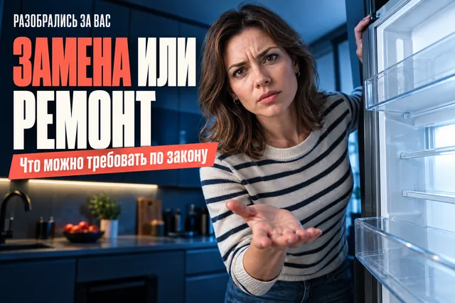 Частая ошибка при поломке холодильника на гарантии: соглашаетесь на ремонт, хотя можно требовать замену
