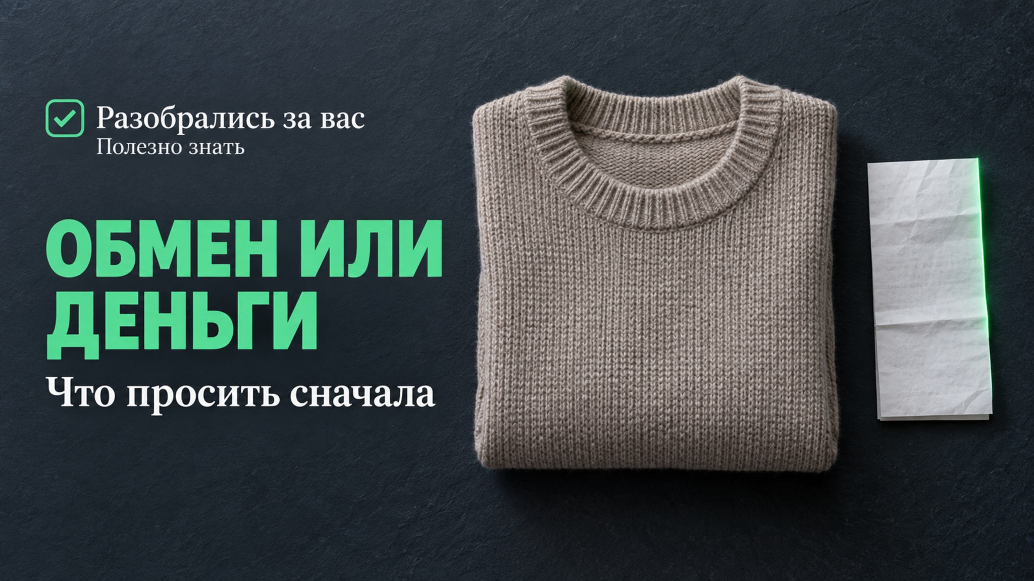Частая ошибка при возврате вещи в магазин: почему сначала просят обмен, а не деньги