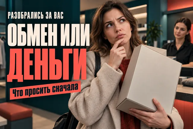 Частая ошибка при возврате вещи в магазин: почему сначала просят обмен, а не деньги