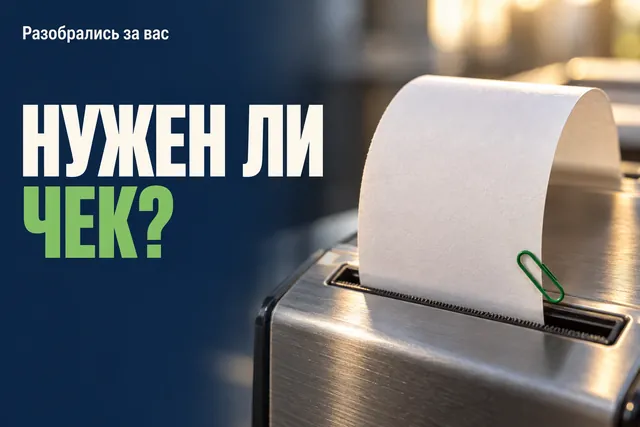 Зачем спрашивать «Нужен ли чек?», если выдать его продавец обязан при каждом расчёте?