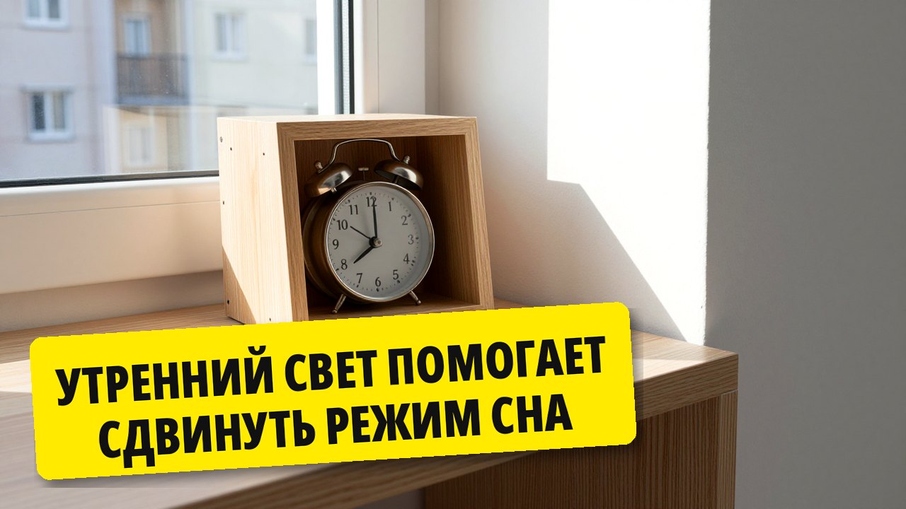 Утренний свет помогает сдвинуть режим сна
